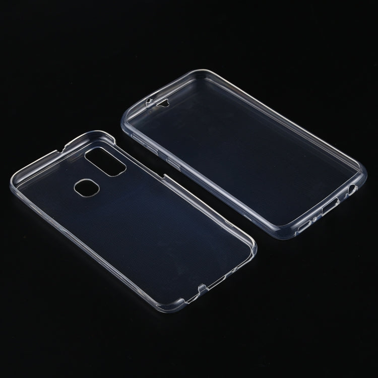 Ultra-thin Double-sided Full Coverage Transparent TPU Protective Case for Galaxy A40