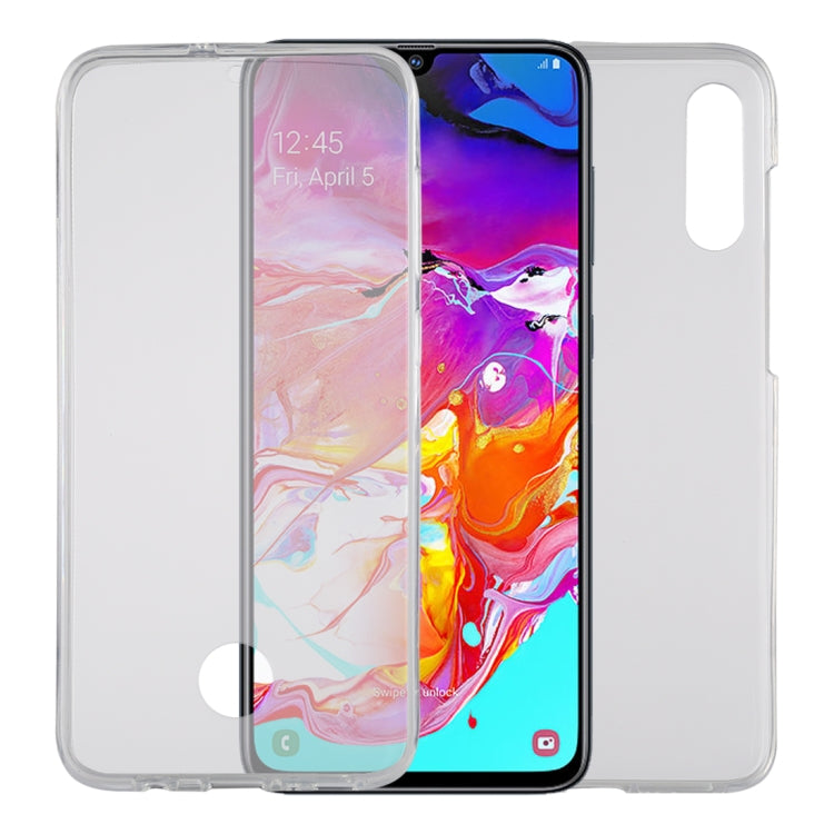 Ultra-thin Double-sided Full Coverage Transparent TPU Protective Case for Galaxy A70
