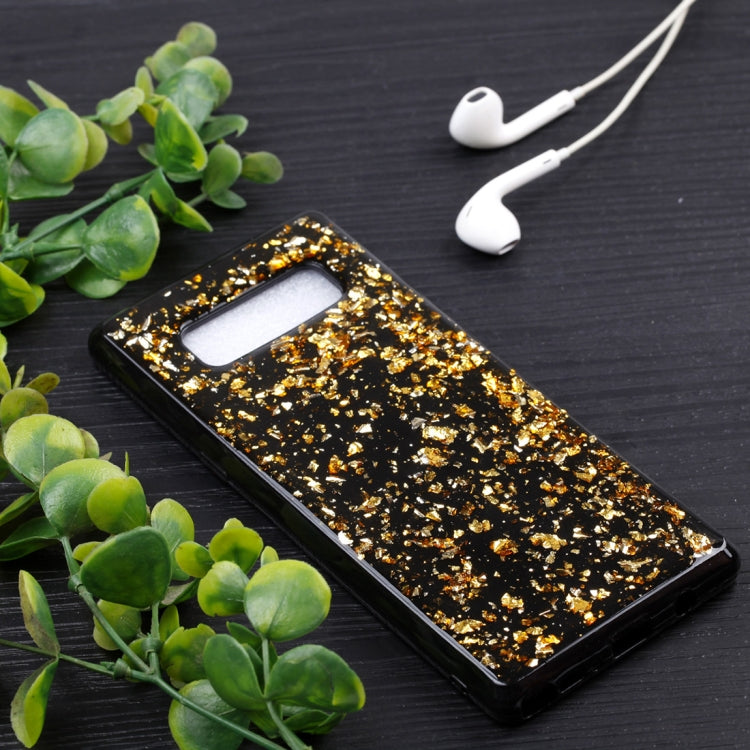For Galaxy Note 8 Gold Foil TPU Protective Back Cover Case