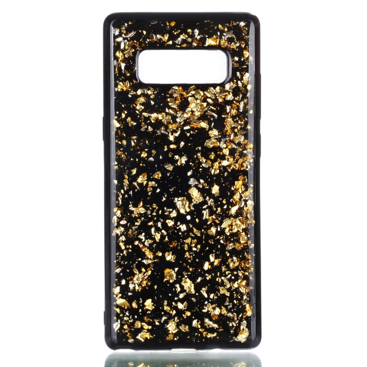 For Galaxy Note 8 Gold Foil TPU Protective Back Cover Case