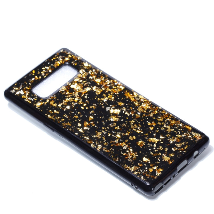 For Galaxy Note 8 Gold Foil TPU Protective Back Cover Case