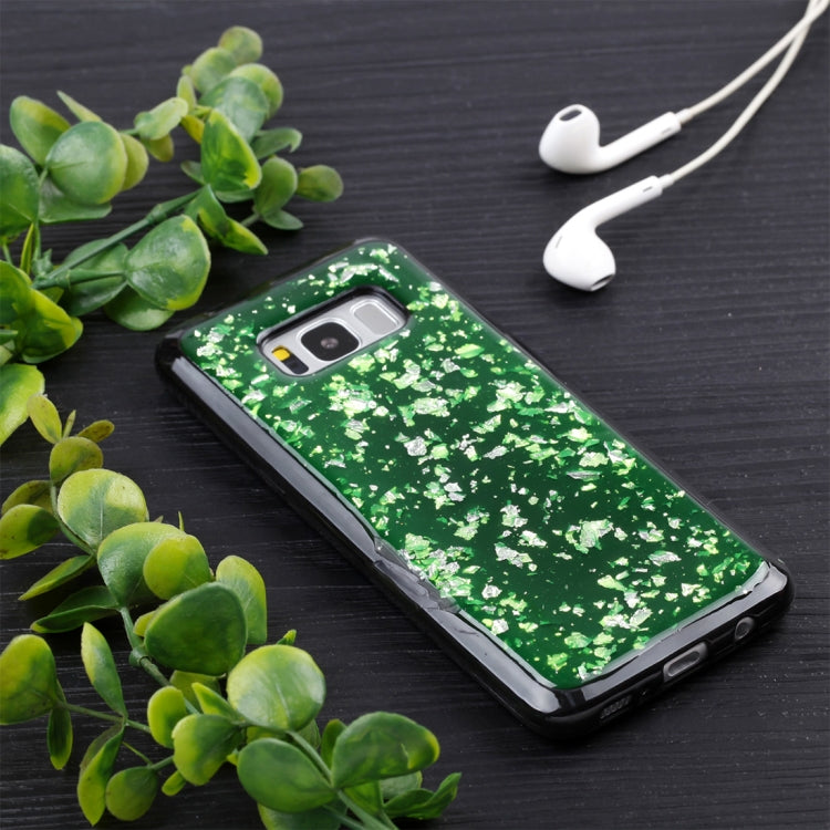 For Galaxy S8 Gold Foil TPU Protective Back Cover Case