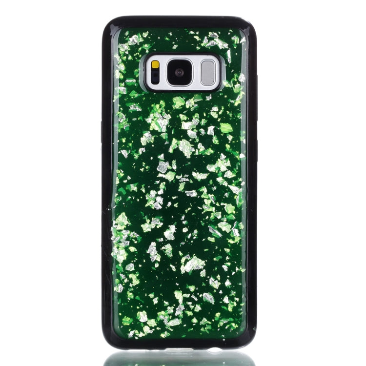 For Galaxy S8 Gold Foil TPU Protective Back Cover Case