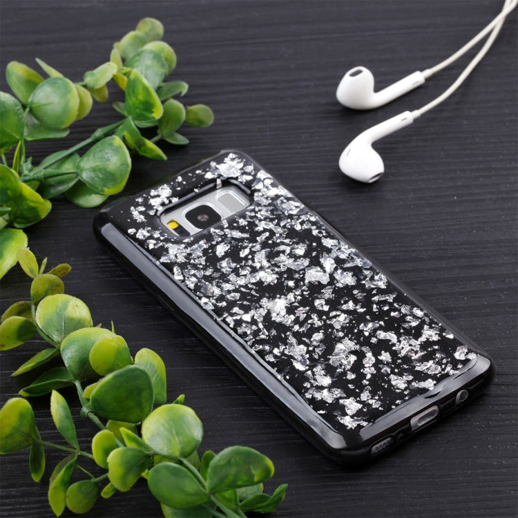 For Galaxy S8 Gold Foil TPU Protective Back Cover Case