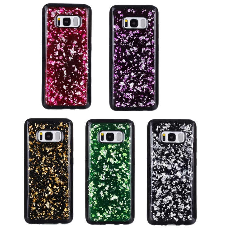 For Galaxy S8 Gold Foil TPU Protective Back Cover Case