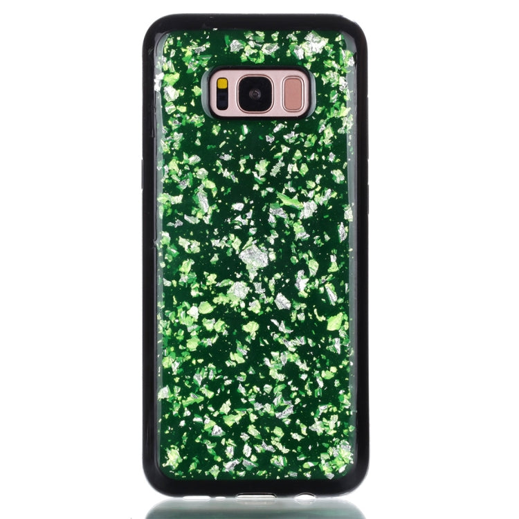 For Galaxy S8+ / G9550 Gold Foil TPU Protective Back Cover Case