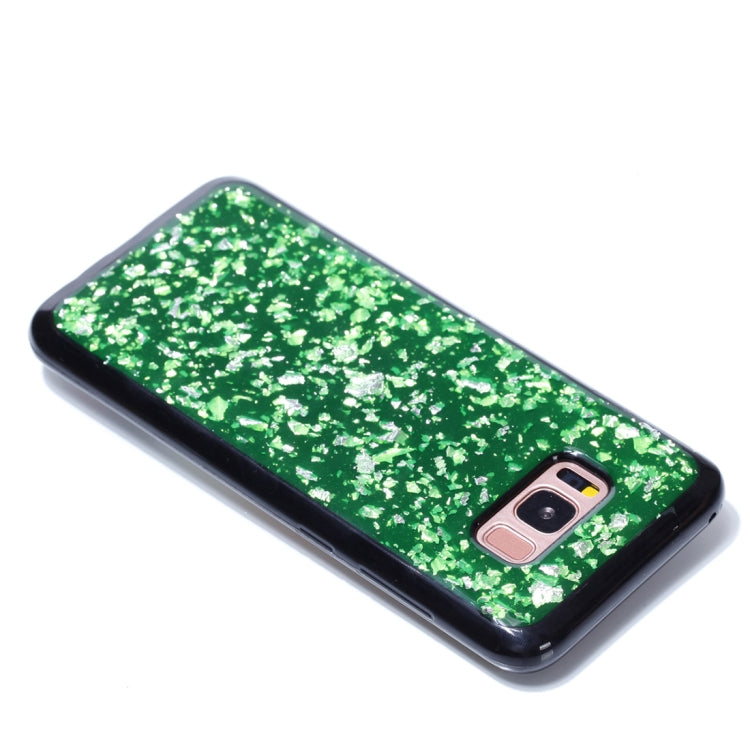 For Galaxy S8+ / G9550 Gold Foil TPU Protective Back Cover Case