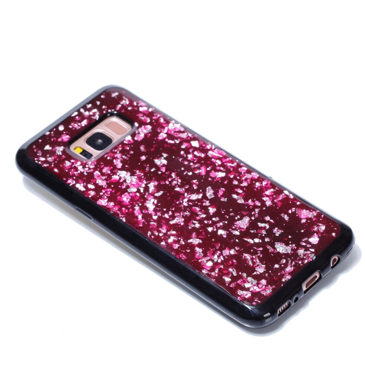 For Galaxy S8+ / G9550 Gold Foil TPU Protective Back Cover Case