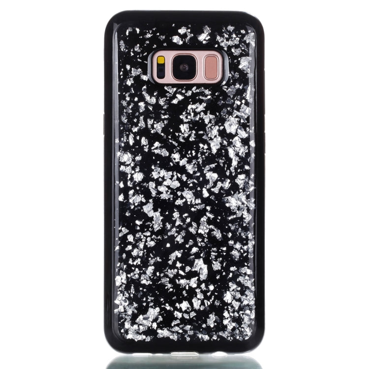 For Galaxy S8+ / G9550 Gold Foil TPU Protective Back Cover Case