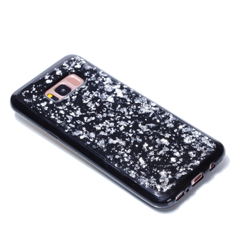 For Galaxy S8+ / G9550 Gold Foil TPU Protective Back Cover Case