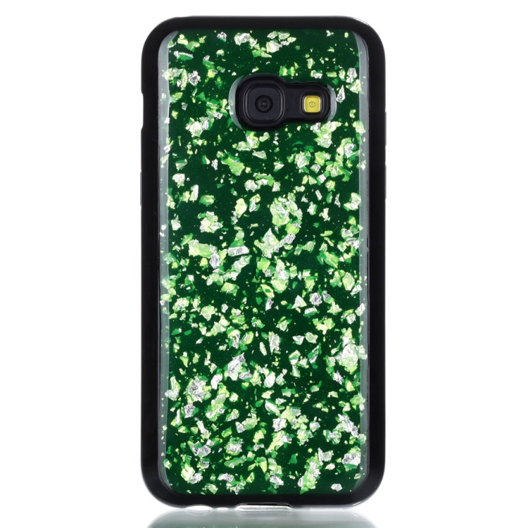 For Galaxy A3 (2017) Gold Foil TPU Protective Back Cover Case