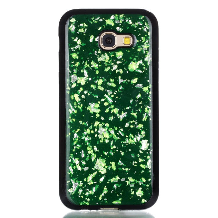 For Galaxy A5 (2017) Gold Foil TPU Protective Back Cover Case
