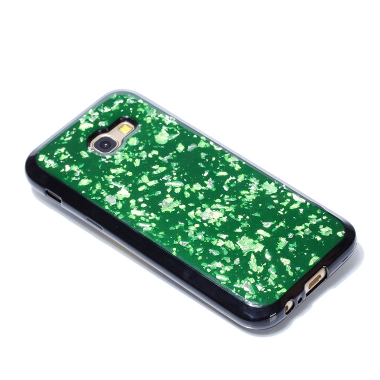 For Galaxy A5 (2017) Gold Foil TPU Protective Back Cover Case