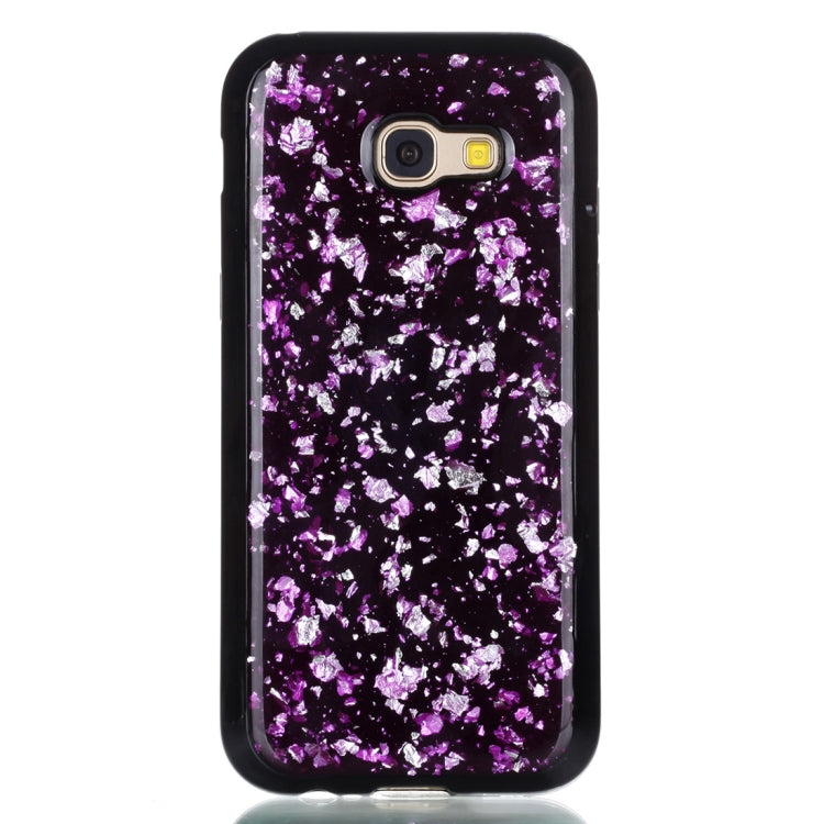 For Galaxy A5 (2017) Gold Foil TPU Protective Back Cover Case