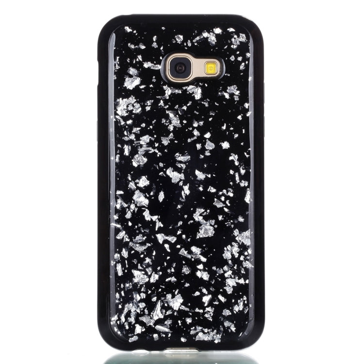 For Galaxy A5 (2017) Gold Foil TPU Protective Back Cover Case