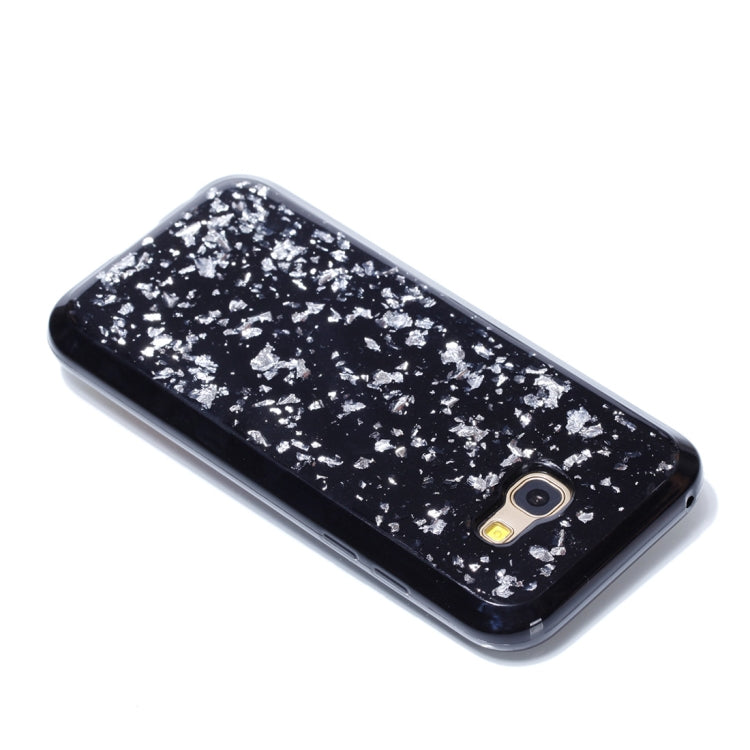For Galaxy A5 (2017) Gold Foil TPU Protective Back Cover Case