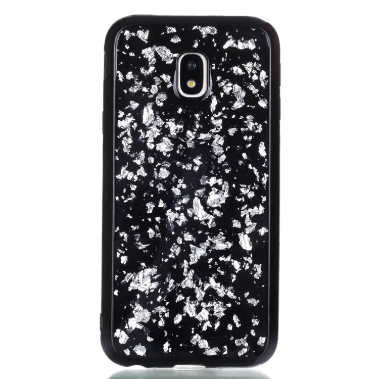For Galaxy J3 (2017) (EU Version) Gold Foil TPU Protective Back Cover Case