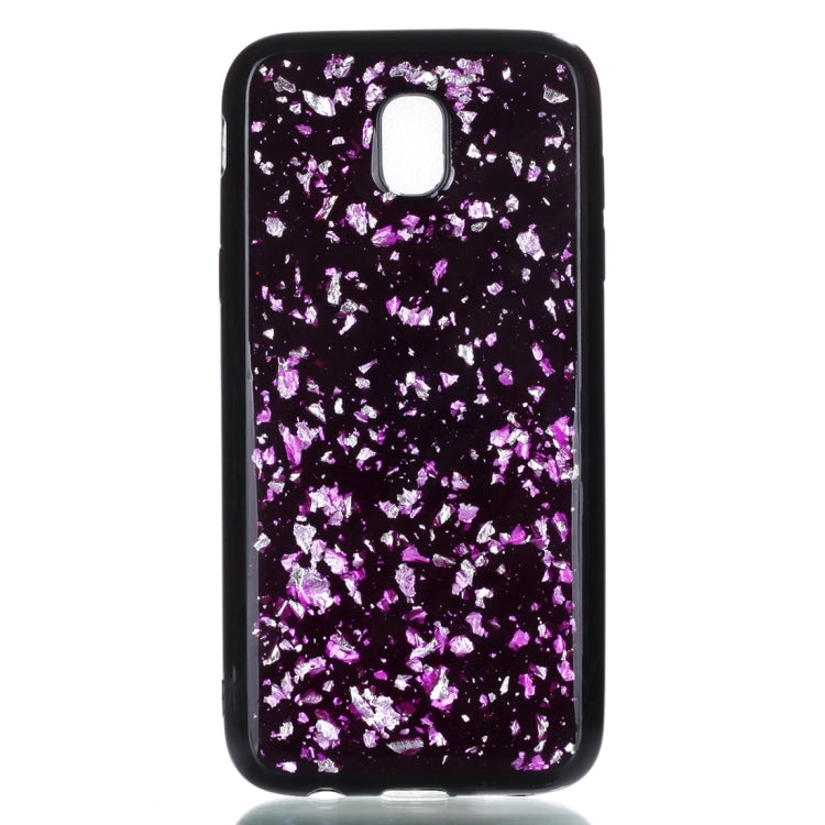 For Galaxy J5 (2017) (EU Version) Gold Foil TPU Protective Back Cover Case
