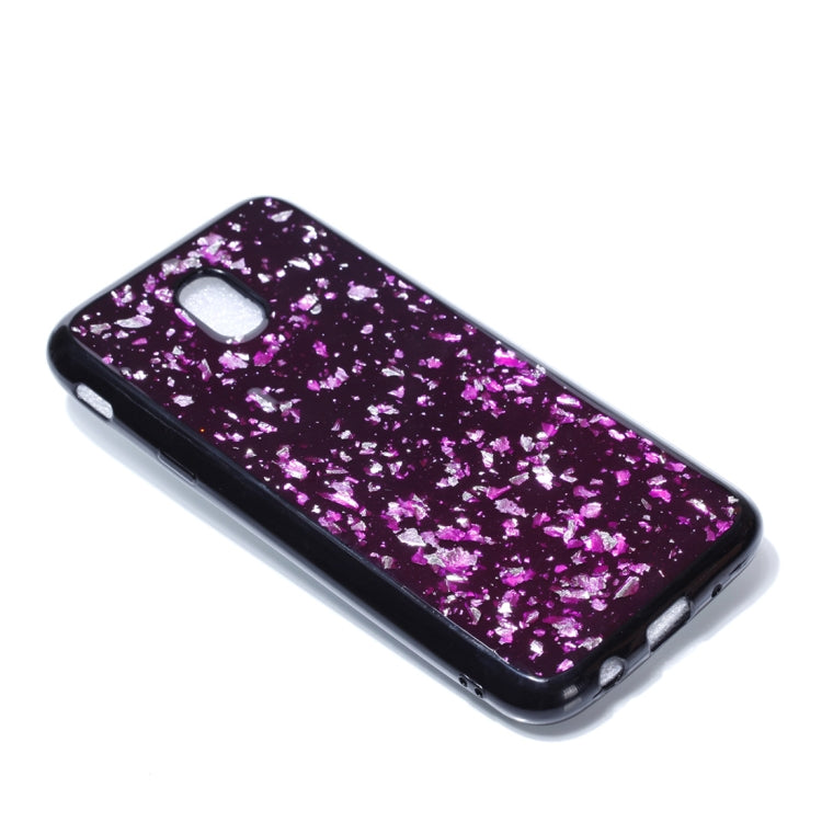 For Galaxy J5 (2017) (EU Version) Gold Foil TPU Protective Back Cover Case