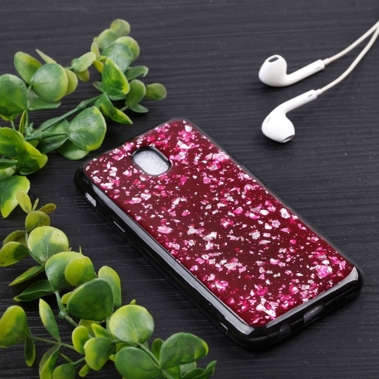 For Galaxy J5 (2017) (EU Version) Gold Foil TPU Protective Back Cover Case