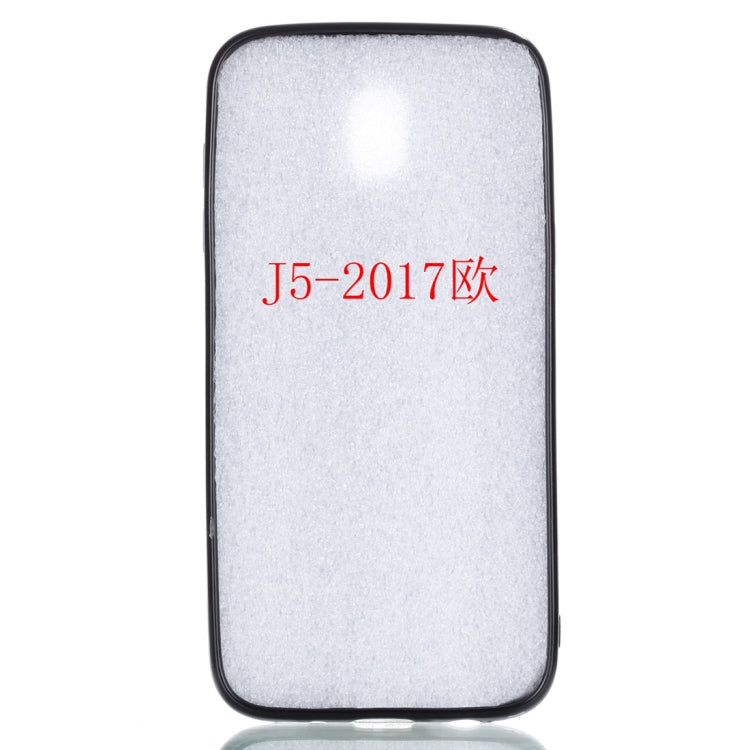 For Galaxy J5 (2017) (EU Version) Gold Foil TPU Protective Back Cover Case