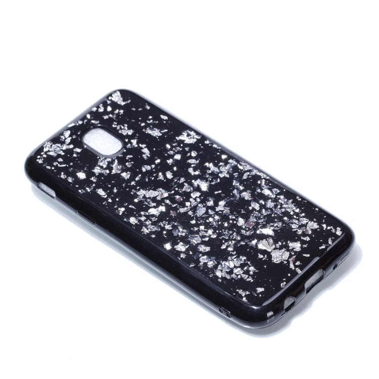 For Galaxy J5 (2017) (EU Version) Gold Foil TPU Protective Back Cover Case