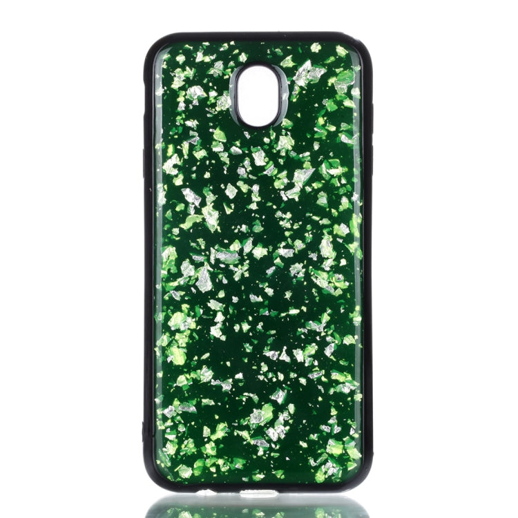 For Galaxy J7 (2017) (EU Version) Gold Foil TPU Protective Back Cover Case