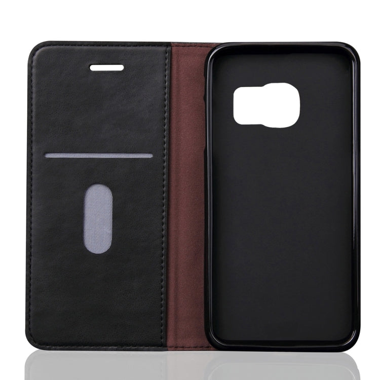 For Galaxy S7 / G930 Retro Crazy Horse Pattern Casual Style with Absorption Horizontal Flip Leather Case with Holder & Card Slots & Wallet