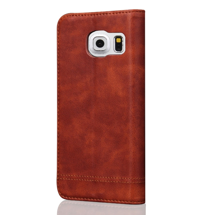 For Galaxy S7 / G930 Retro Crazy Horse Pattern Casual Style with Absorption Horizontal Flip Leather Case with Holder & Card Slots & Wallet