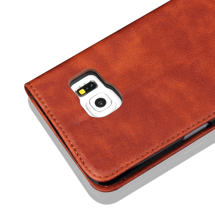 For Galaxy S7 / G930 Retro Crazy Horse Pattern Casual Style with Absorption Horizontal Flip Leather Case with Holder & Card Slots & Wallet