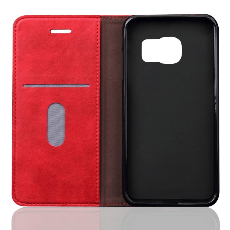 For Galaxy S7 / G930 Retro Crazy Horse Pattern Casual Style with Absorption Horizontal Flip Leather Case with Holder & Card Slots & Wallet