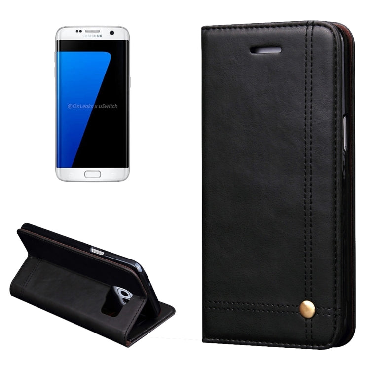For Galaxy S7 Edge/ G935 Retro Crazy Horse Pattern Casual Style with Absorption Horizontal Flip Leather Case with Holder & Card Slots & Wallet