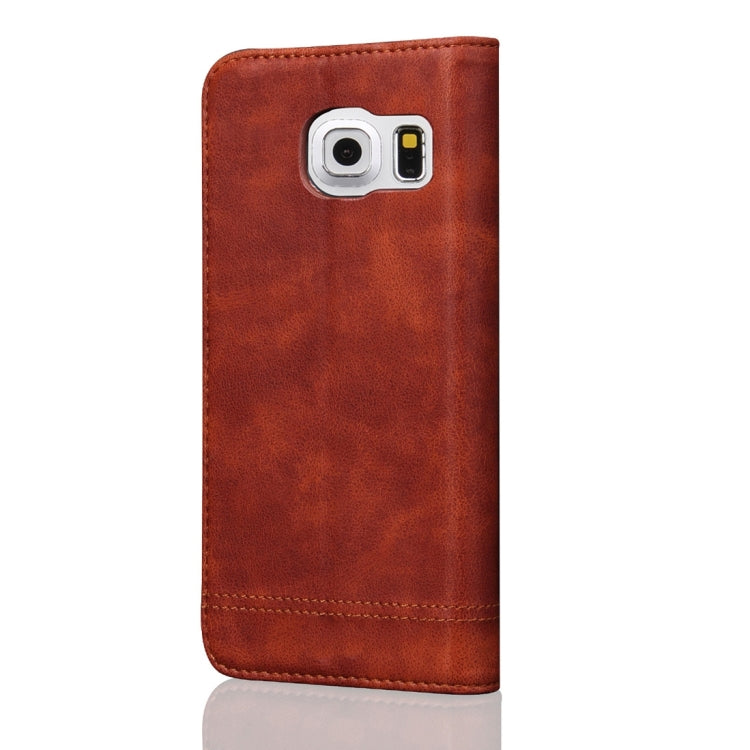For Galaxy S7 Edge/ G935 Retro Crazy Horse Pattern Casual Style with Absorption Horizontal Flip Leather Case with Holder & Card Slots & Wallet