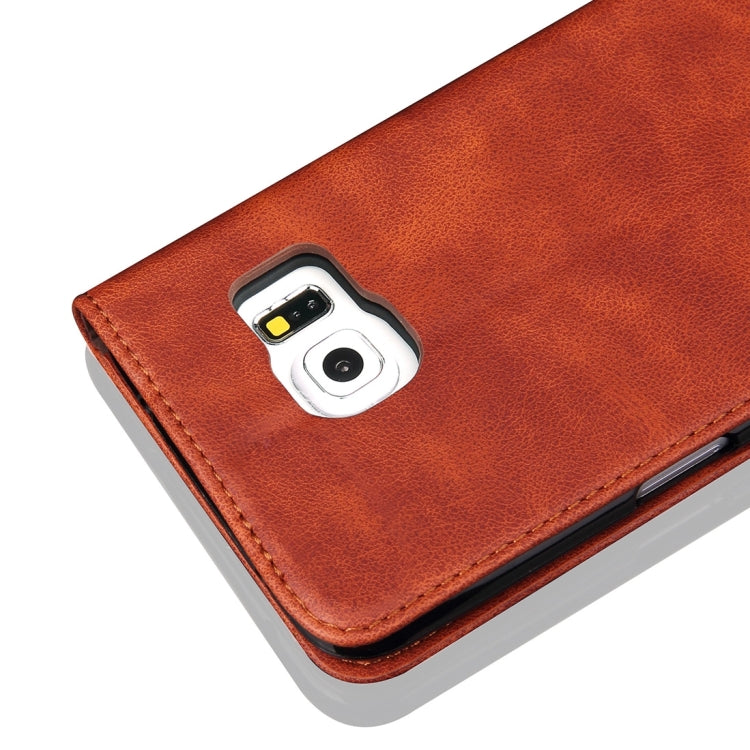 For Galaxy S7 Edge/ G935 Retro Crazy Horse Pattern Casual Style with Absorption Horizontal Flip Leather Case with Holder & Card Slots & Wallet