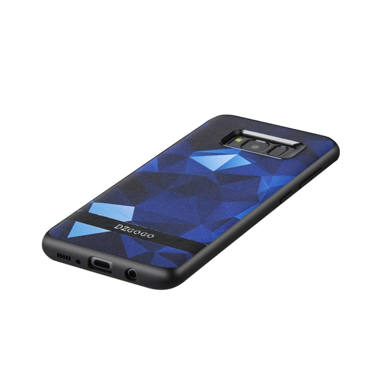 DZGOGO TOUCH Series for Galaxy S8 TPU + PU + PC Irregular Rhombus Texture Combination Protective Case