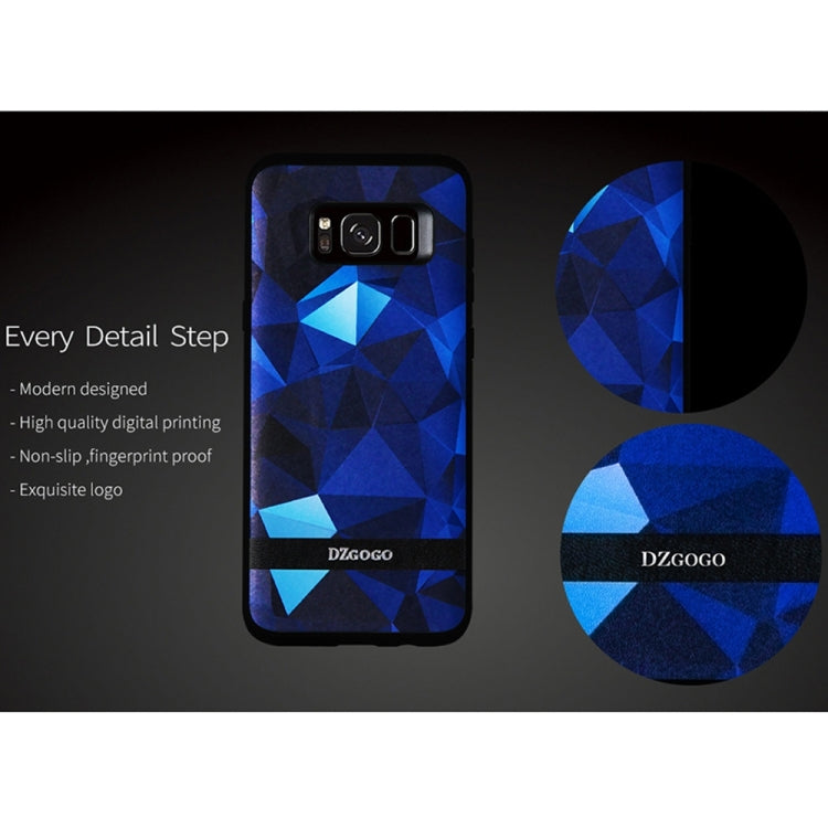 DZGOGO TOUCH Series for Galaxy S8 TPU + PU + PC Irregular Rhombus Texture Combination Protective Case
