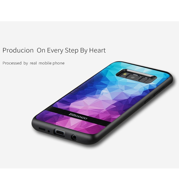 DZGOGO TOUCH Series for Galaxy S8 TPU + PU + PC Irregular Rhombus Texture Combination Protective Case