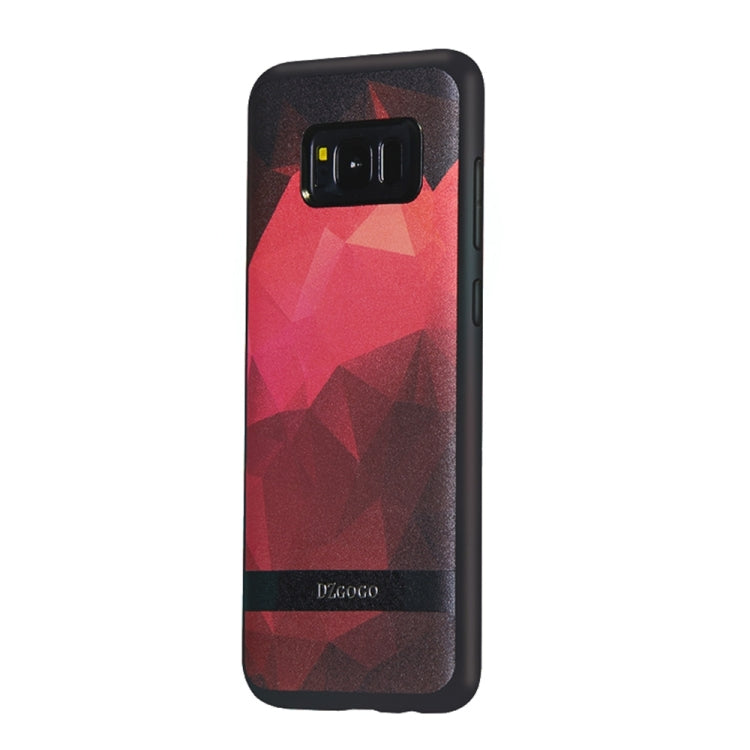 DZGOGO TOUCH Series for Galaxy S8 TPU + PU + PC Irregular Rhombus Texture Combination Protective Case