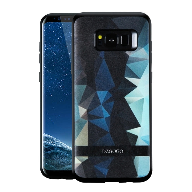 DZGOGO TOUCH Series for Galaxy S8 + / G955 TPU + PU + PC Irregular Rhombus Texture Combination Protective Case