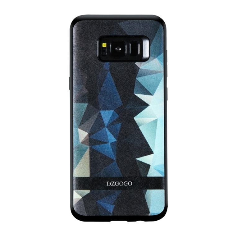 DZGOGO TOUCH Series for Galaxy S8 + / G955 TPU + PU + PC Irregular Rhombus Texture Combination Protective Case