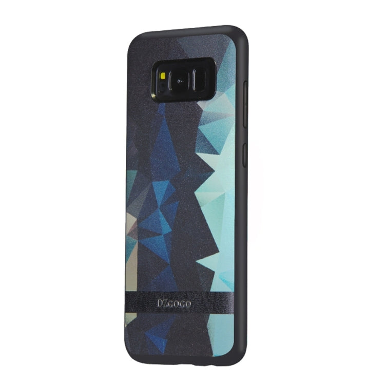 DZGOGO TOUCH Series for Galaxy S8 + / G955 TPU + PU + PC Irregular Rhombus Texture Combination Protective Case