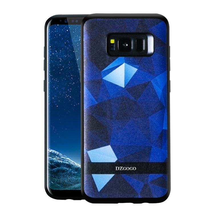 DZGOGO TOUCH Series for Galaxy S8 + / G955 TPU + PU + PC Irregular Rhombus Texture Combination Protective Case