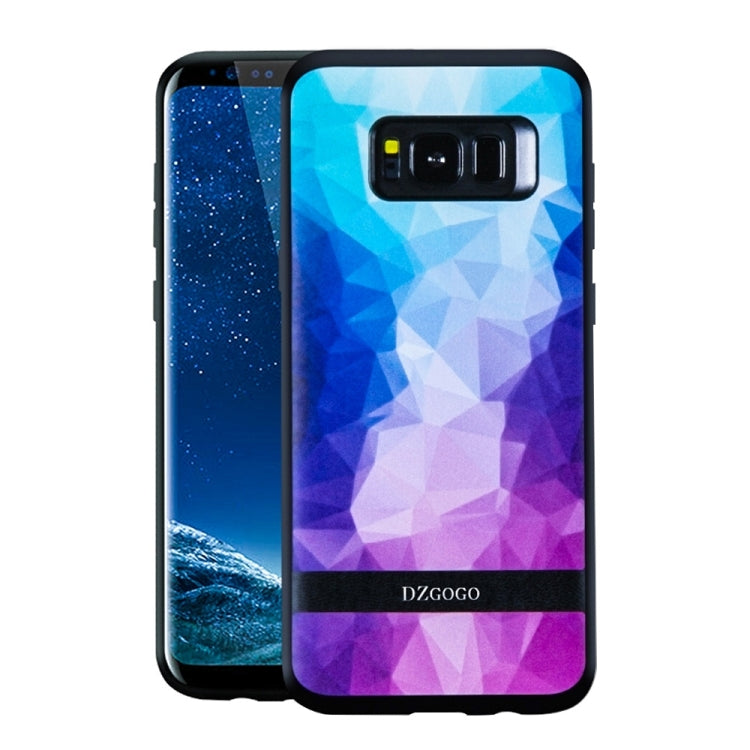 DZGOGO TOUCH Series for Galaxy S8 + / G955 TPU + PU + PC Irregular Rhombus Texture Combination Protective Case