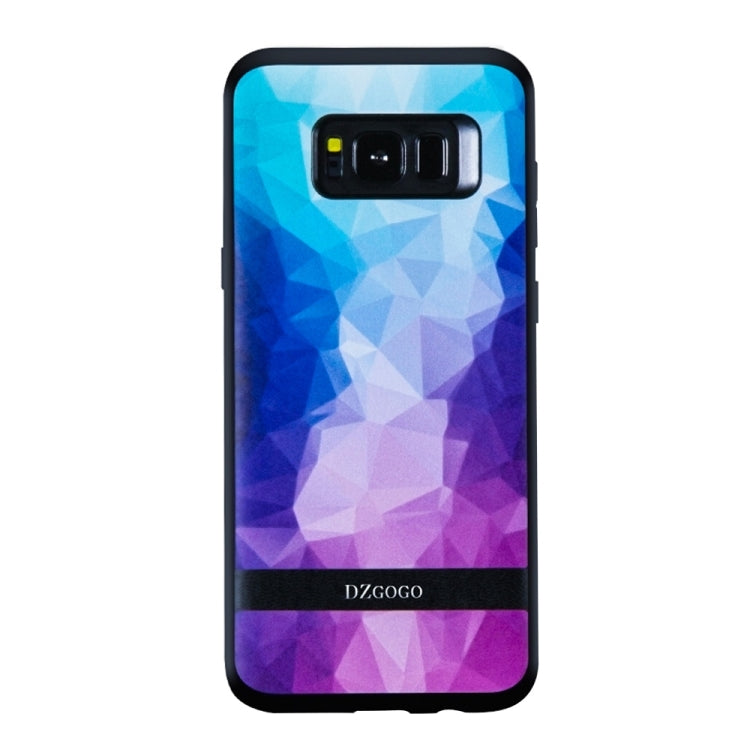 DZGOGO TOUCH Series for Galaxy S8 + / G955 TPU + PU + PC Irregular Rhombus Texture Combination Protective Case