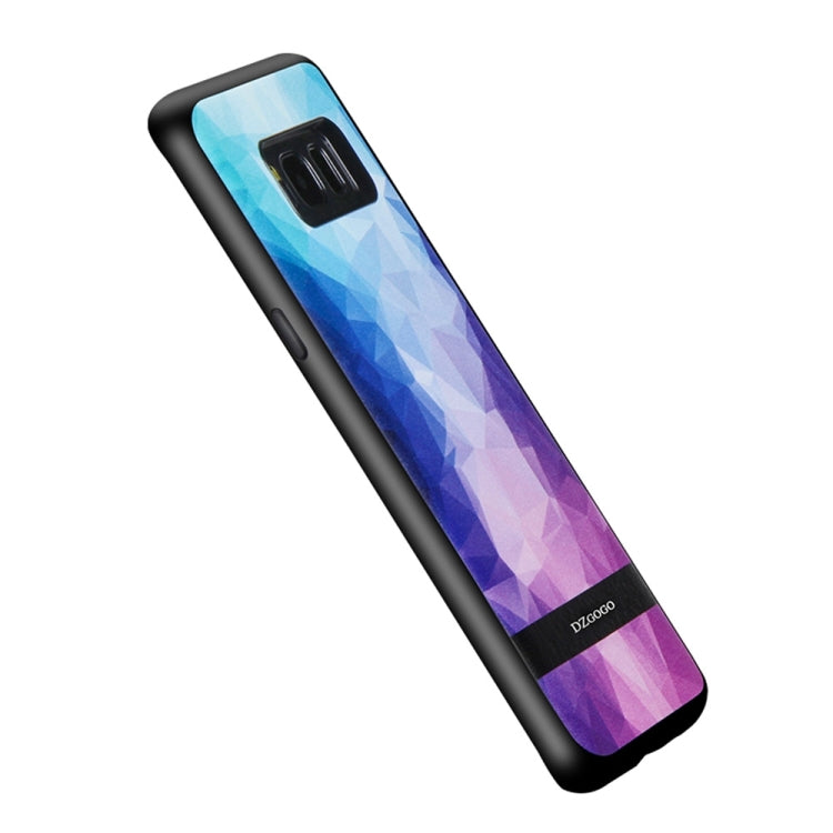 DZGOGO TOUCH Series for Galaxy S8 + / G955 TPU + PU + PC Irregular Rhombus Texture Combination Protective Case