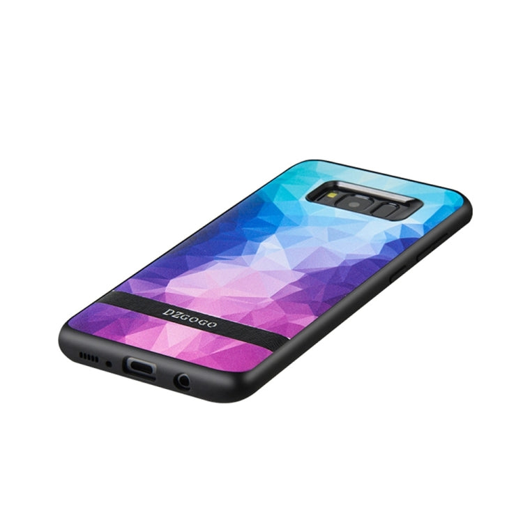 DZGOGO TOUCH Series for Galaxy S8 + / G955 TPU + PU + PC Irregular Rhombus Texture Combination Protective Case