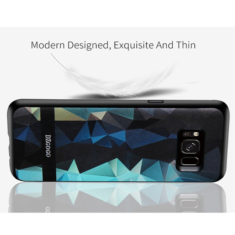 DZGOGO TOUCH Series for Galaxy S8 + / G955 TPU + PU + PC Irregular Rhombus Texture Combination Protective Case
