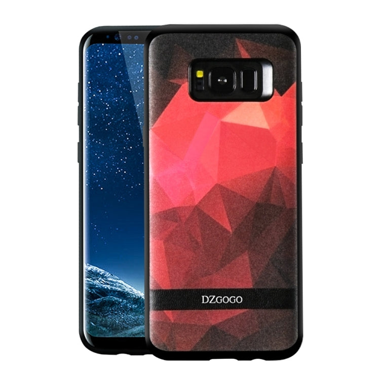 DZGOGO TOUCH Series for Galaxy S8 + / G955 TPU + PU + PC Irregular Rhombus Texture Combination Protective Case