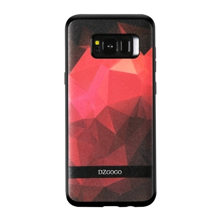 DZGOGO TOUCH Series for Galaxy S8 + / G955 TPU + PU + PC Irregular Rhombus Texture Combination Protective Case