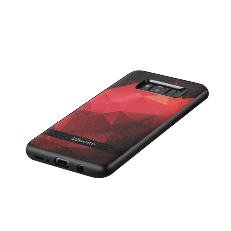 DZGOGO TOUCH Series for Galaxy S8 + / G955 TPU + PU + PC Irregular Rhombus Texture Combination Protective Case